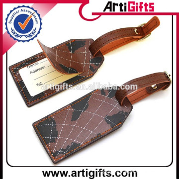 Wholesale cheap custom leather luggage tags